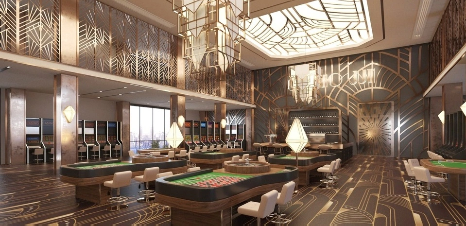 luxury casino hotel lobby interior